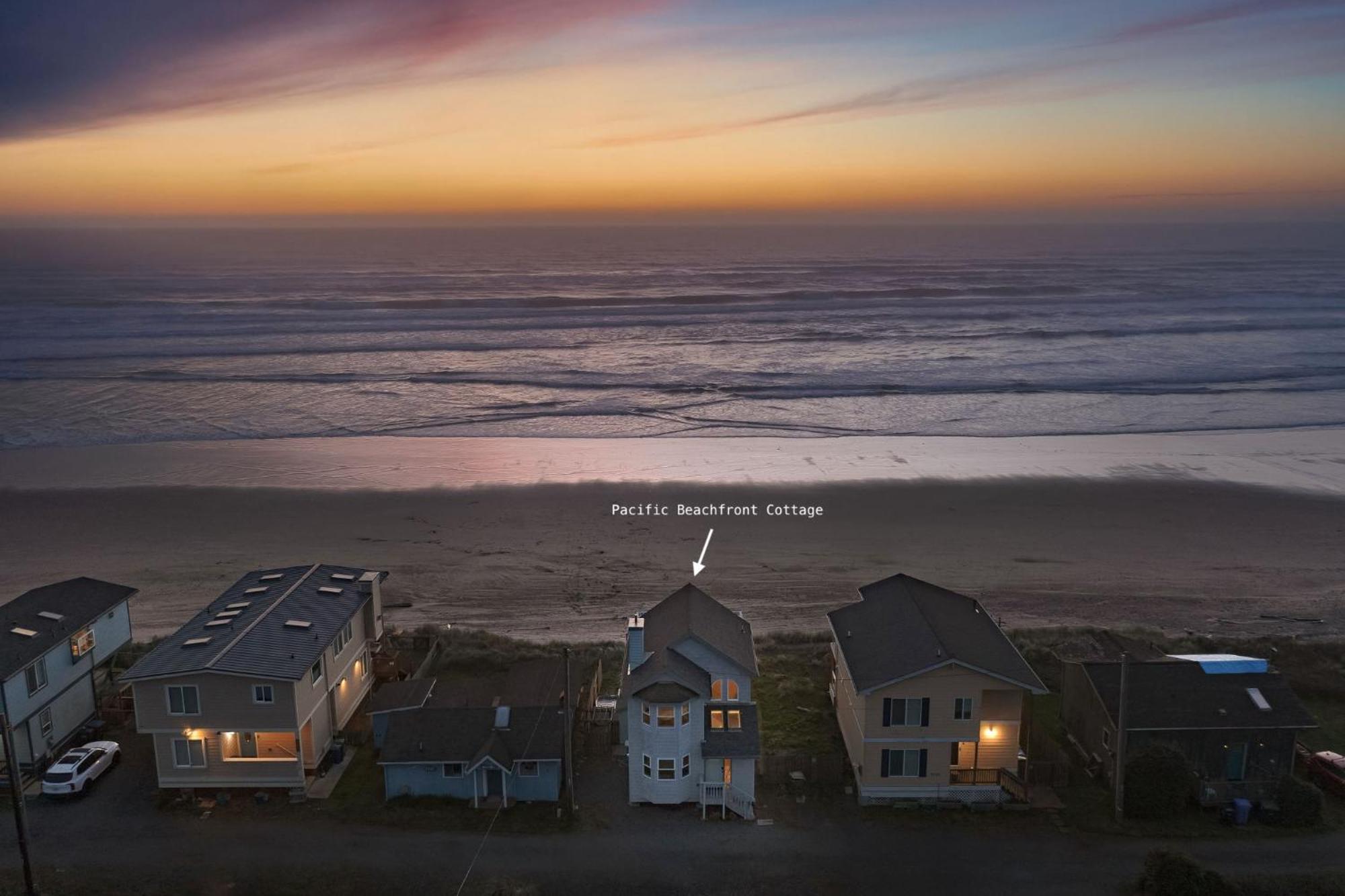 Steps From The Beach! Hottub, $1M Ocean View, Deck Waldport Exterior foto