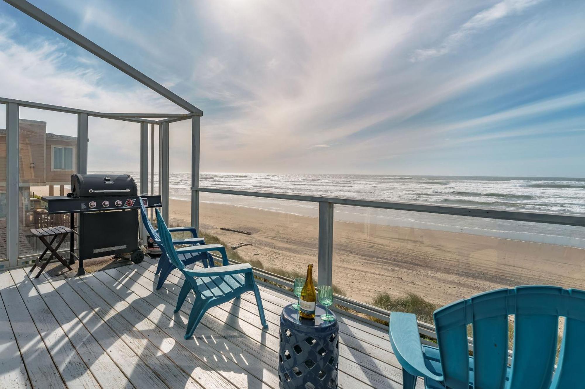 Steps From The Beach! Hottub, $1M Ocean View, Deck Waldport Exterior foto